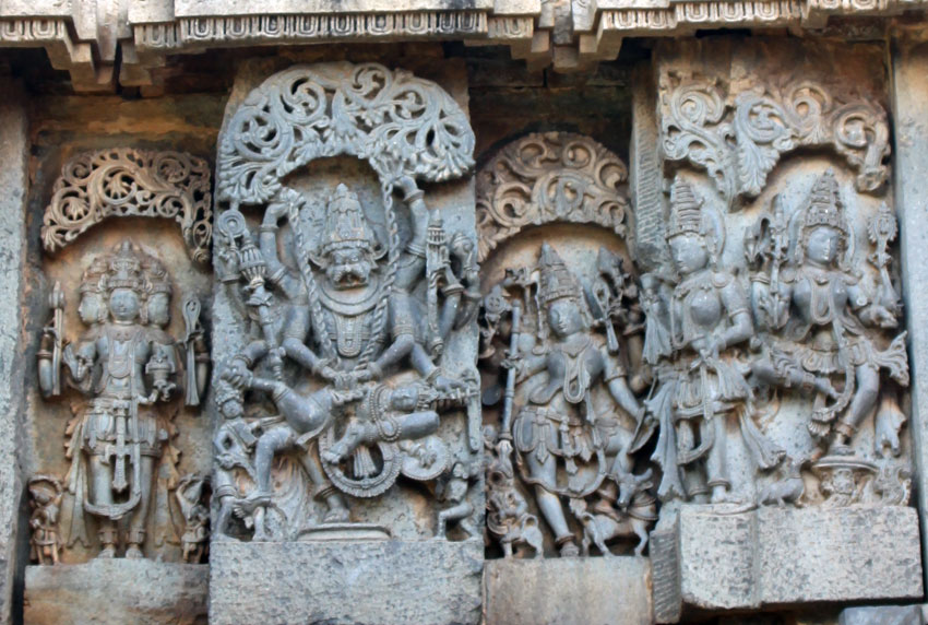 Hoysaleswara tempel detail